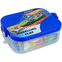 Пластилін у боксі Kite Hot Wheels HW22-080, 7 кольорів + 8 інструментів, 380 г