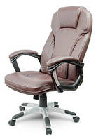 Шкіряне офісне крісло Sofotel EG-222 коричневе