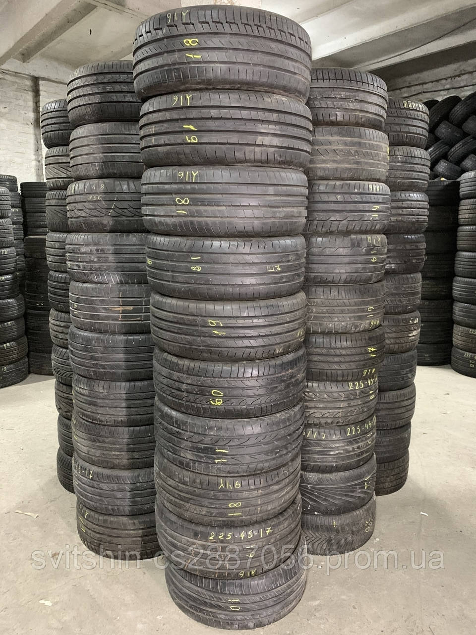 Розпаровки 225/45R17 Dunlop,Yokohama Pirelli в асортименті