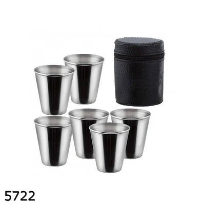 Набір чарок в чохлі 6 шт 60 мл