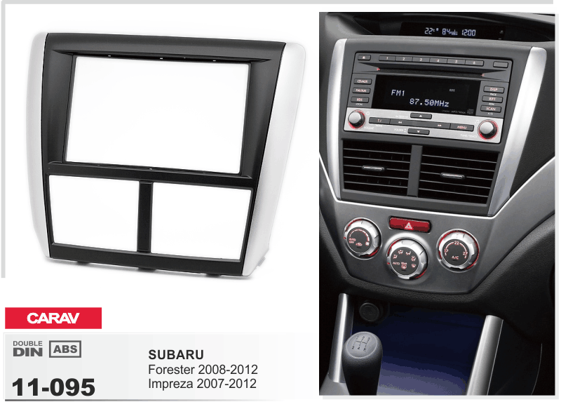 2-DIN переходная рамка SUBARU Forester 2008-2012, Impreza 2007-2012, CARAV 11-095 - фото 1 - id-p277543779