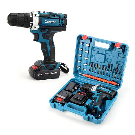 Ударний шурупокрут MAKITA DE462D/24V з набором інструменту, фото 1