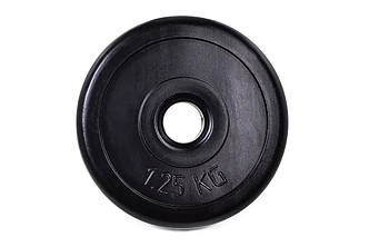 Диск (млинець) композитний для гантелей і штанги вага 1,25 кг посадковий діаметр 30мм