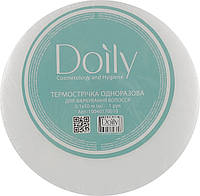 Термостойкая лента для окрашивания волос Doily 0.1/50м Белая (20457Gu)