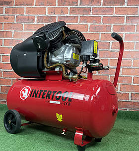 Поршневий компресор 2-х циліндровий 50 л INTERTOOL PT-0004 (2.23 кВт 220 Вт 8Атм 354 л/хв)