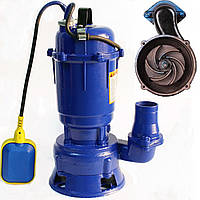 Бытовой фекальный насос с измельчителем 1.1 кВт дренажный для выкачки выгребных ям, канализации WQD 10 F