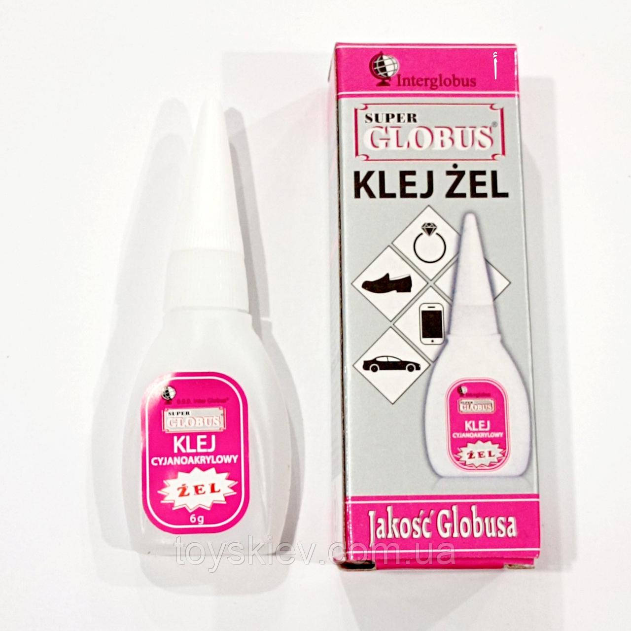 Суперклей Гель GLOBUS 6 г., фото 1