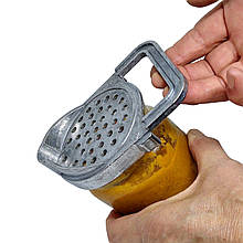 Кришка - сито ХЕАЗ для зливу рідини з банки алюмінієва лита