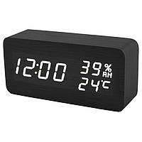 Часы сетевые VST-862S-6, белые, температура, влажность, USB
