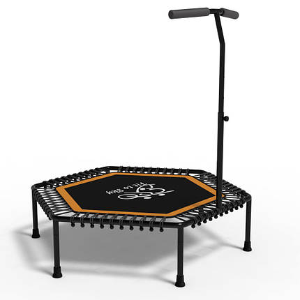 Батут для фітнесу з ручкою FitToSky 127 см. Помаранчевий, фото 1