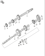 Шестерня 4 передачи ведущая Boxer BM 100 ES PA551207