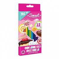 Карандаши цветные YES 12 цветов Sweet Cream