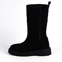 Напівчоботи Evromoda 908025 36 Чорні замші, фото 3