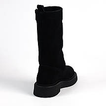 Напівчоботи Evromoda 908025 36 Чорні замші, фото 5