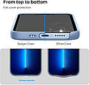 Чохол Spigen для iPhone 13 Pro — Silicone Fit MAG, Sierra Blue (ACS04088), фото 4