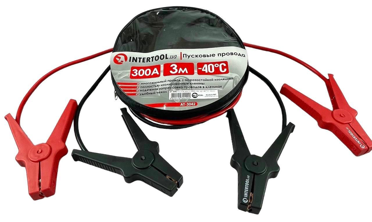 Пускові дроти INTERTOOL AT-3042 (300А 3м до -40°C)+чохол