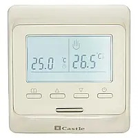 Терморегулятор программируемый Castle М6.716 - cлоновая кость, программатор для теплого пола