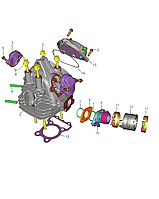 Головка цилиндра Bajaj Boxer BMX 125 JV511023