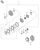 Диск прижимной Bajaj Boxer BMX 125 JH551421