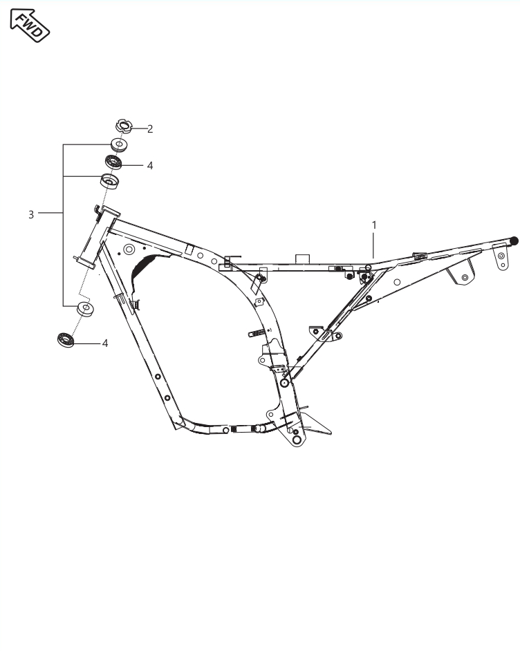 Подшипник руля Bajaj Boxer BMX 125 DJ181115 - фото 2 - id-p1685424824