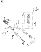 Маятник задний Bajaj Boxer BMX 125 PF122030