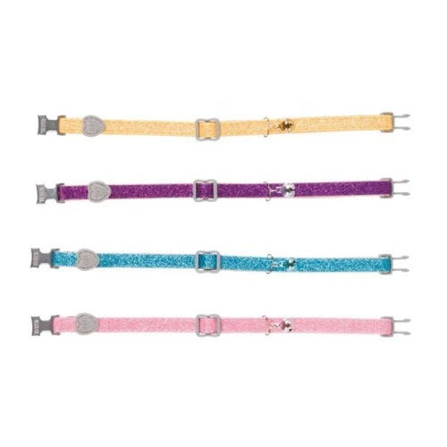 TRIXIE TX-4207 Нашийник Trixie Glitter для кішок нейлоновий регульований з дзвіночком