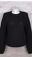 Женский вязаный свитер Чёрный