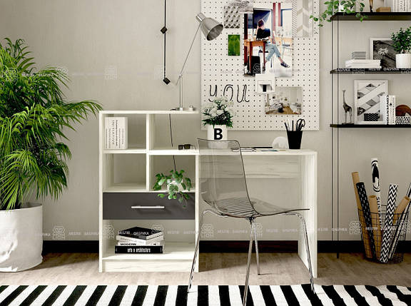 Стіл комп'ютерний письмовий СК-16 для комп'ютера геймера школяра офісу будинку роботи 1300х500х1000 мм, фото 2