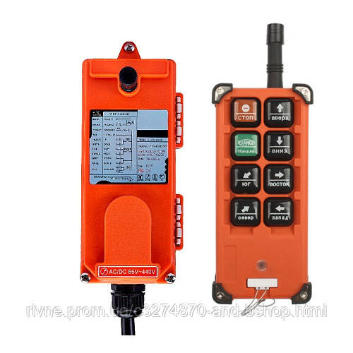 Дистанційне радіокерування для кранів, тельферів F21-E1B, 1 пульт, фото 1