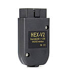 VAG COM VCDS 21.9 HEX V2 CAN OBD2 USB сканер діагностики автоматично, фото 3