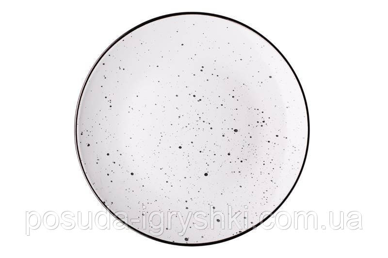 Тарілка десертна Ardesto Bagheria, 19 см, Bright white AR2919WGC