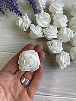 Розы без ножки 108 , белые 50 шт