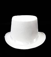 Белый цилиндр для карнавалов вечеринок шляпа для праздника