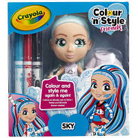 Набор для творчества Crayola Colour n Style Стильные девушки Скай (918938.005) - Вища Якість та Гарантія!