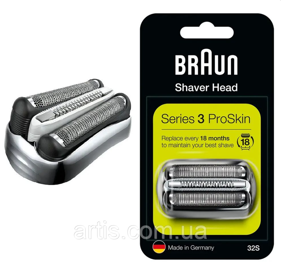 Сітка та ріжущий блок Braun Series 3 32S, Оригінал, фото 1