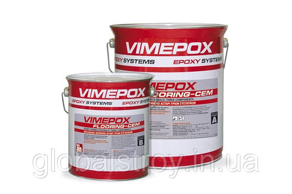 Епоксидно цементна нівелююча суміш для вирівнювання підлоги Vimatec VIMEPOX FLOORING CEM (А+ В+С) пак 25 кг, фото 1