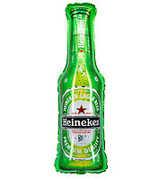 Шар фольгированный большая бутылка пива Heineken 36" 91 см, фигурный шарик зеленое пиво Pinan