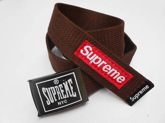 Ремінь для джинсів коричневий Supreme