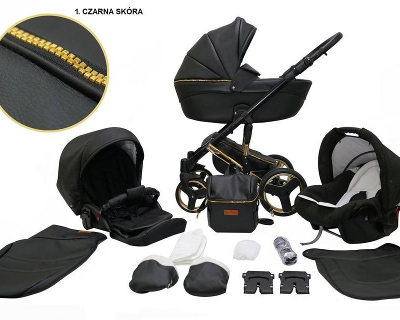 Дитяча універсальна коляска 2 в 1 Mikrus Comodo Gold 28