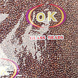 Бісер дрібний коричньовий перламутровий, фото 2