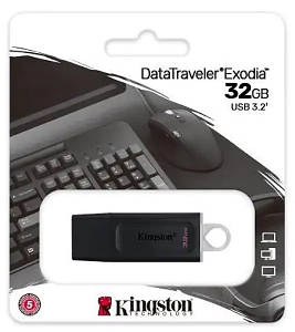 Флешка USB Kingston 32Gb DataTraveler Exodia USB 3.2