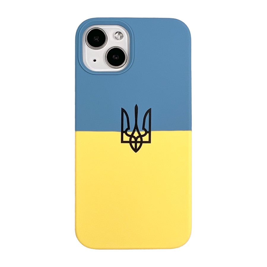 Накладка Silicone Ukraine iPhone 14 Pro Max/ Герб України для Apple/