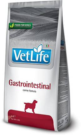 Сухий лікувальний корм для собак Farmina Vet Life Gastrointestinal 2 кг (у разі захворювання шлунково-кишкового тракту), фото 1