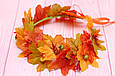 Вінок для волосся / віночок на голову осінній з листям та ягодами 626, фото 4