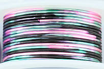 Дріт Artistic Wire, калібр 22/0,64 мм, Pink, Black, Green,  5,5 м