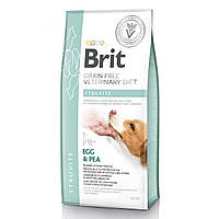 Brit GF VetDiets Dog Struvite 12 кг при мочекаменной болезни с яйцом индейкой горохом и гречкой