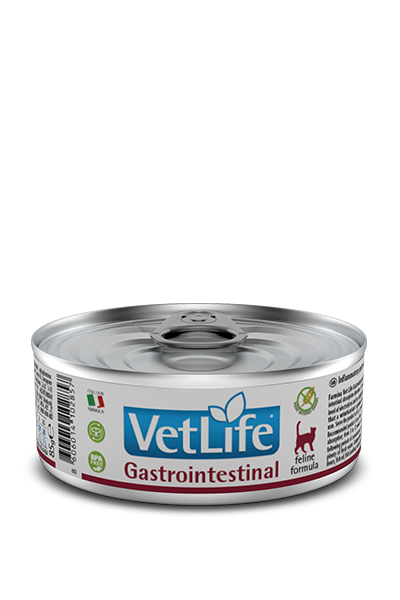 Вологий корм для кішок Farmina Vet Life Gastrointestinal 85 г, у разі порушення травлення