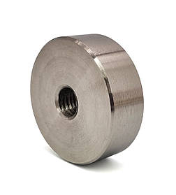 ODF-06-28-01-L15 Тримач для скла (дистанція) L15 мм, d50 мм, різьбa М10, матовий