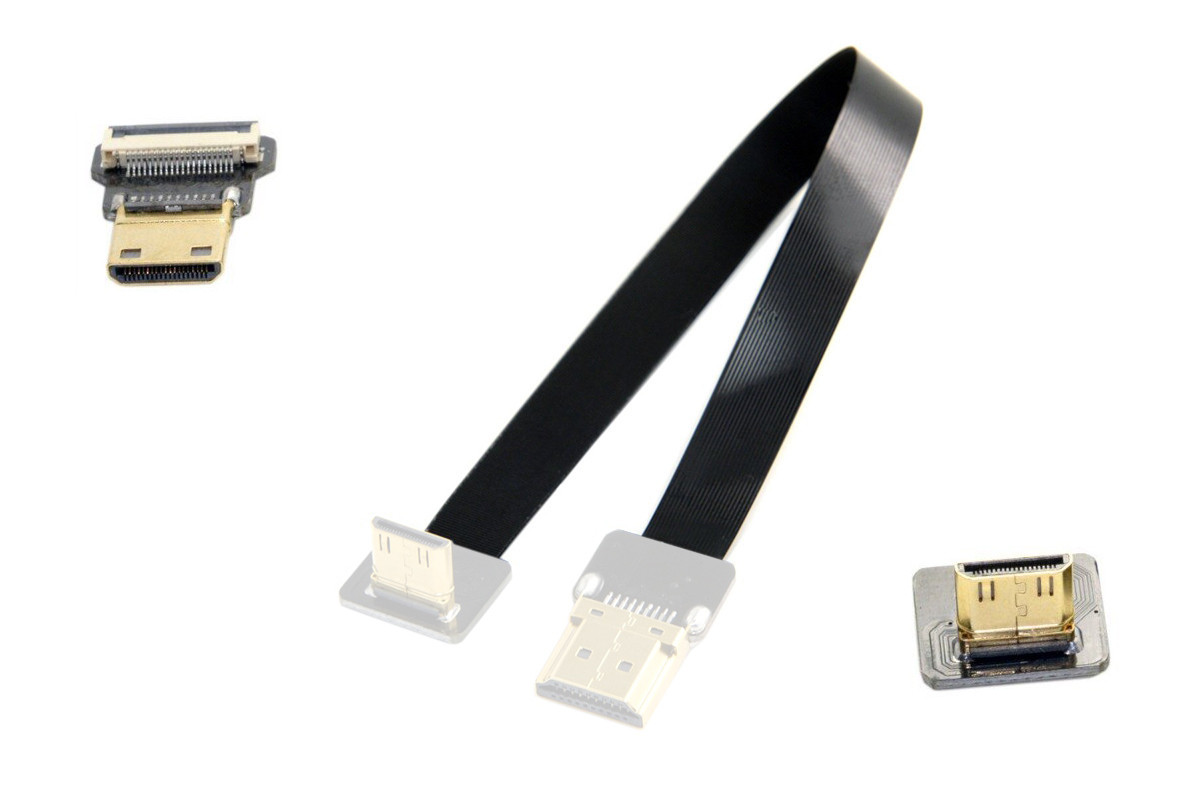 Шлейф 15см Mini HDMI - Mini HDMI 90, фото 1