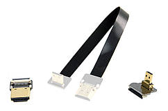 Шлейф 15см HDMI - Micro HDMI 90